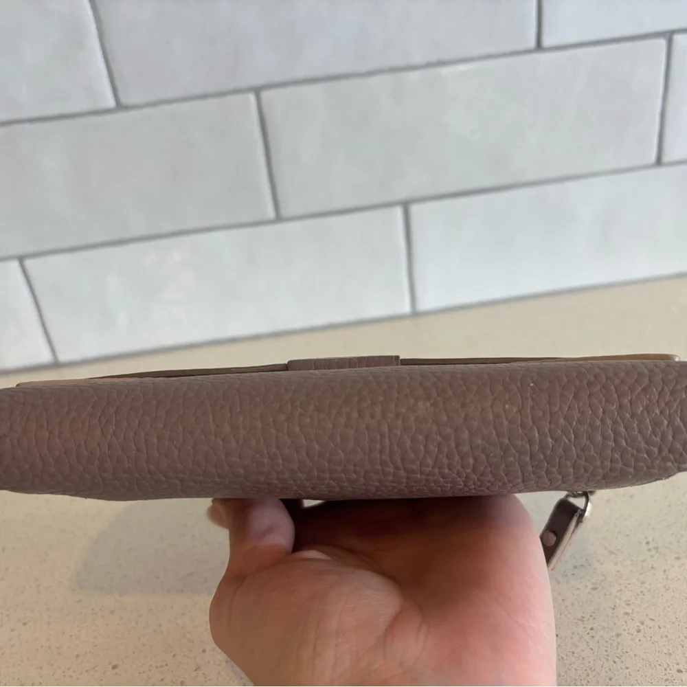KATE SPADE EDEN LANE JACINDA PORCINI BOW LEATHER WALLET DUSTY PINK
